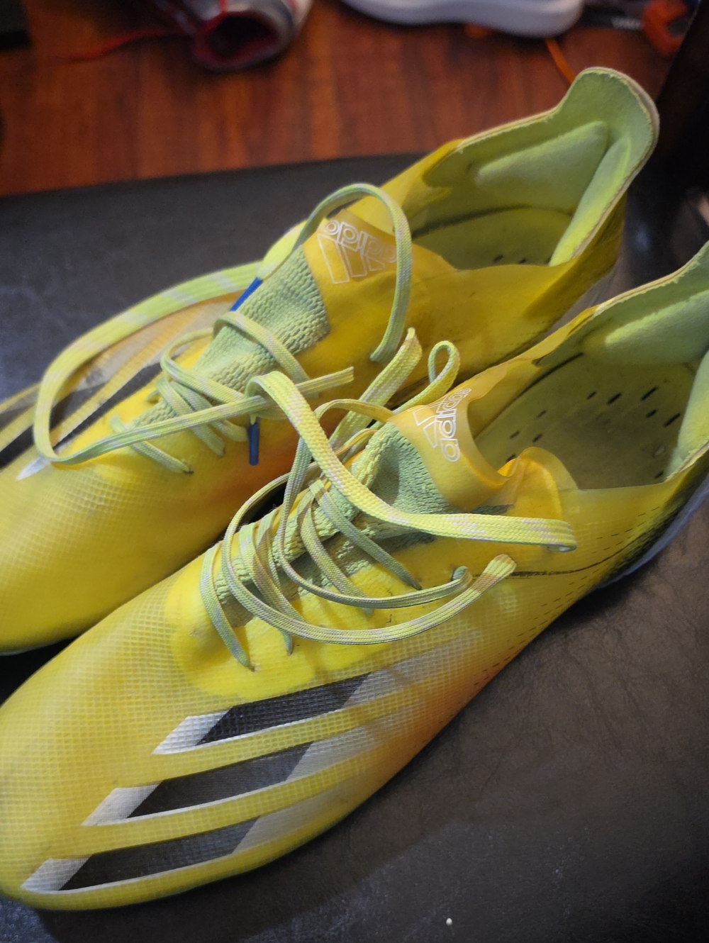 adidas Men’s Bright Yellow Soccer Cleats Elite X